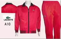 jogging lacoste sport wear survetement man 2013 chaud a10 rouge noir